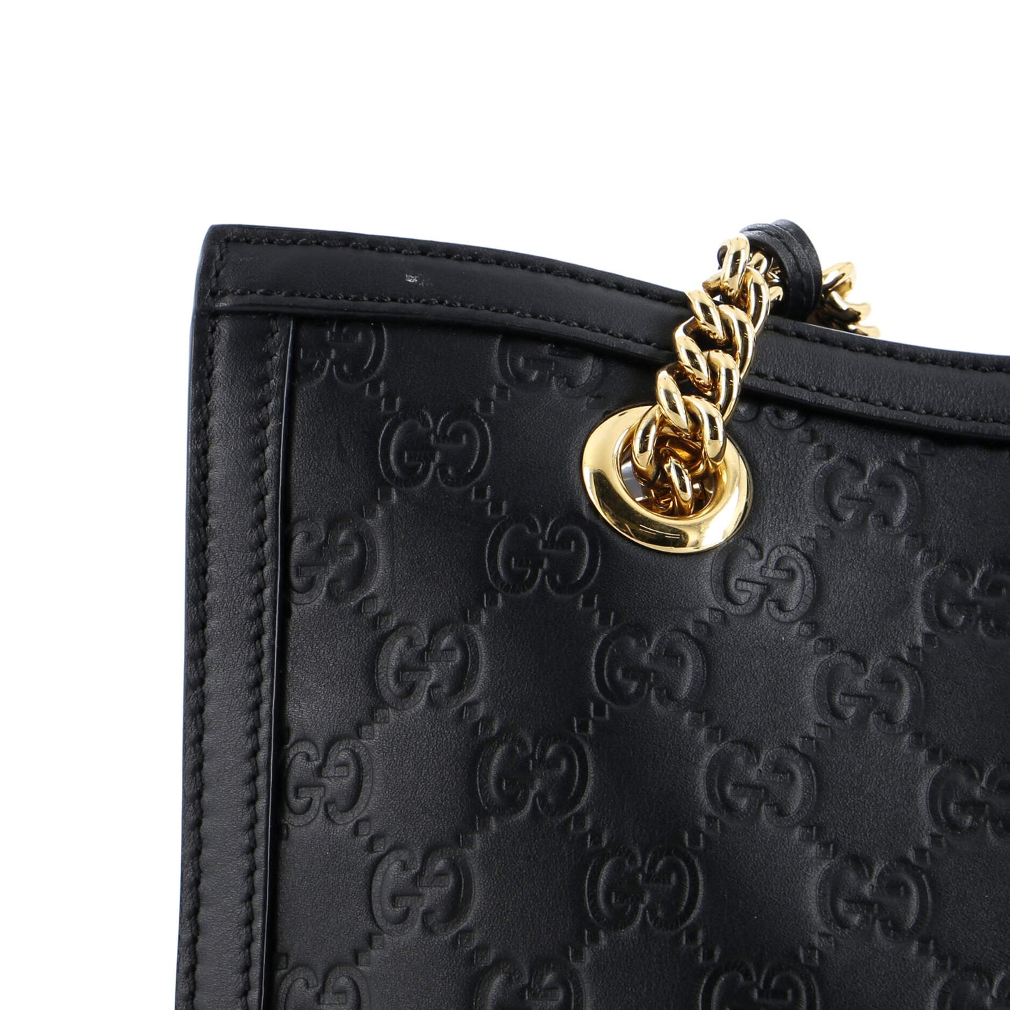 Padlock Chain Tote Guccissima Leather Medium