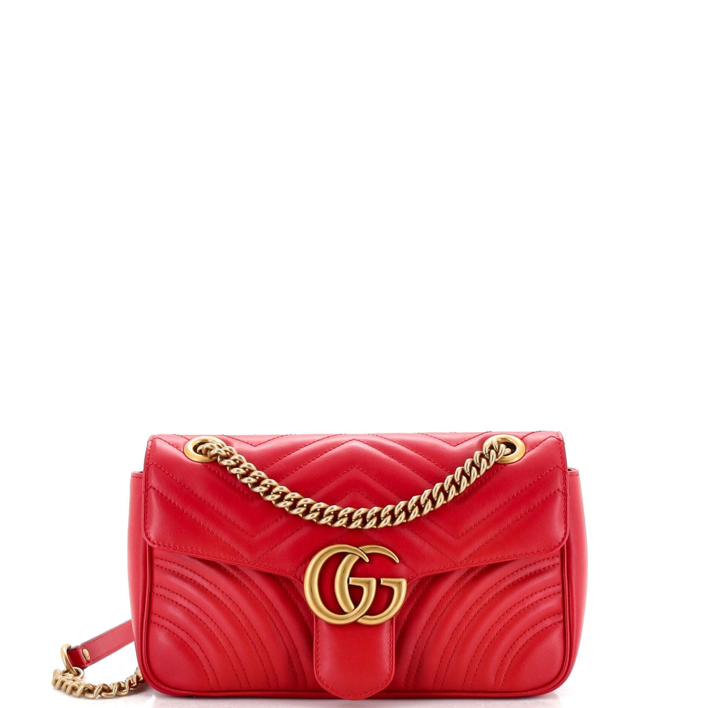 Luxury Gucci Trending 2025 GG Marmont Flap Bag Matelasse Leather Small