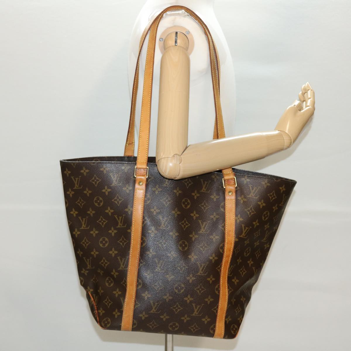 LOUIS VUITTON Monogram Sac Shopping Tote Bag M51108 LV 40010