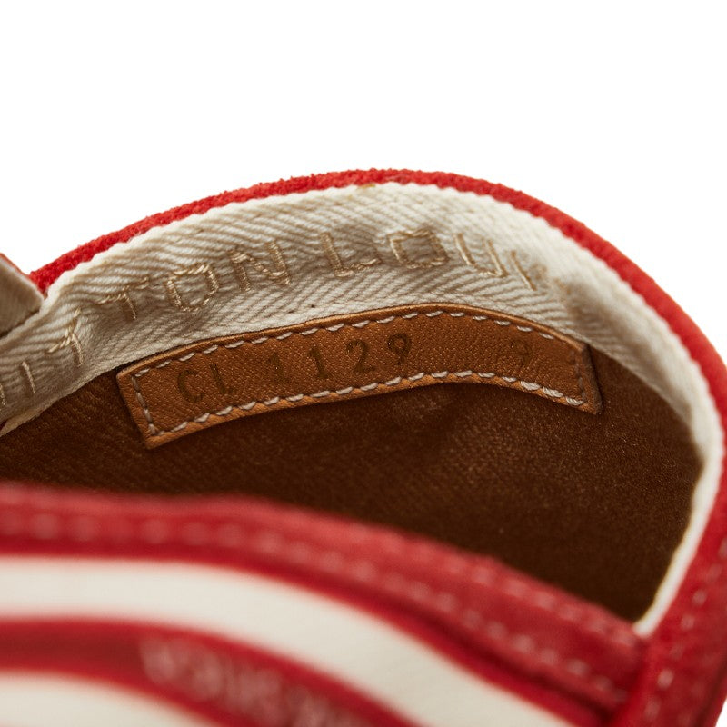 Louis Vuitton Espadrille Border Slipper Size 9 Red White Canvas Men Louis Vuitton