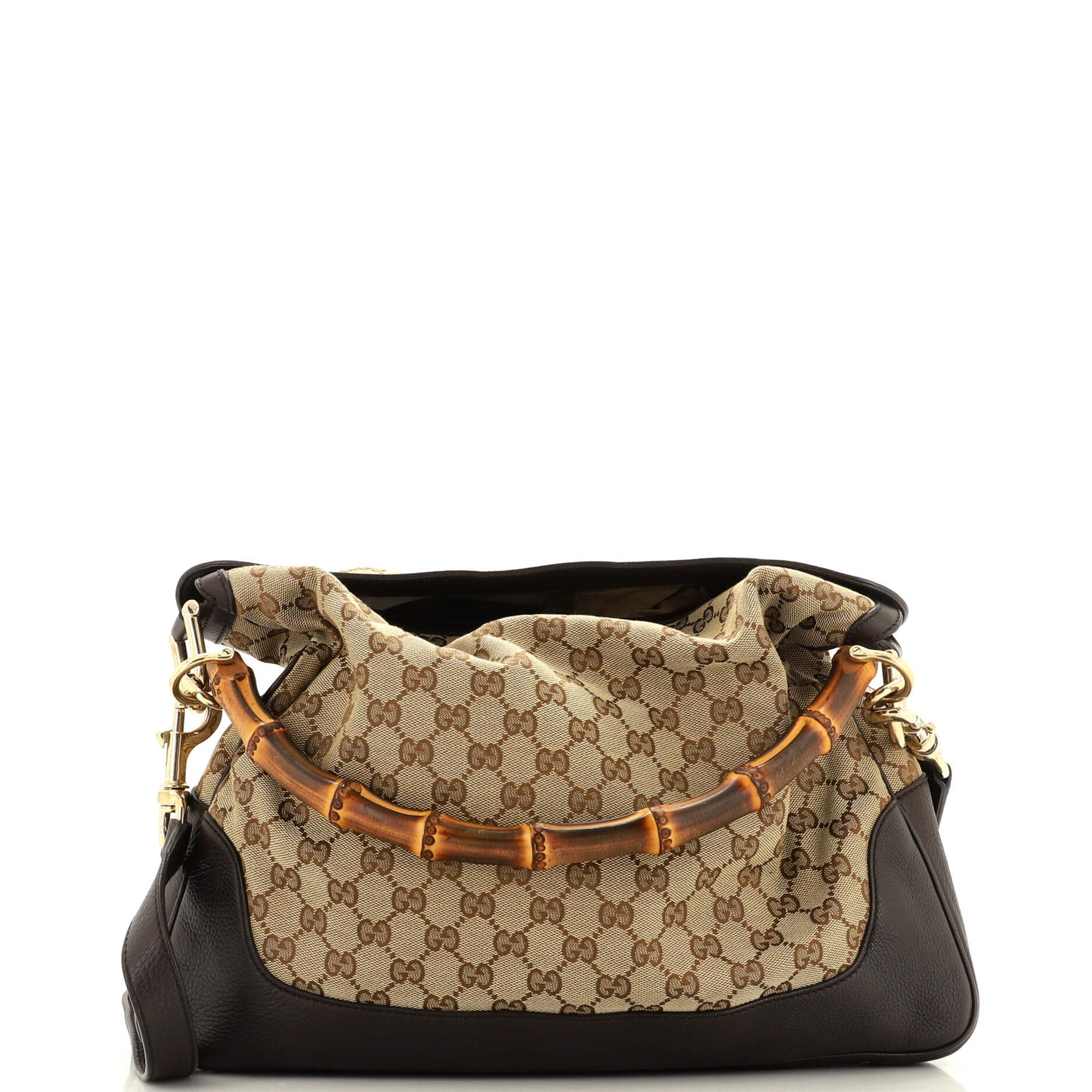 Luxury Gucci Trending 2025 Diana Bamboo Shoulder Bag GG Canvas Medium