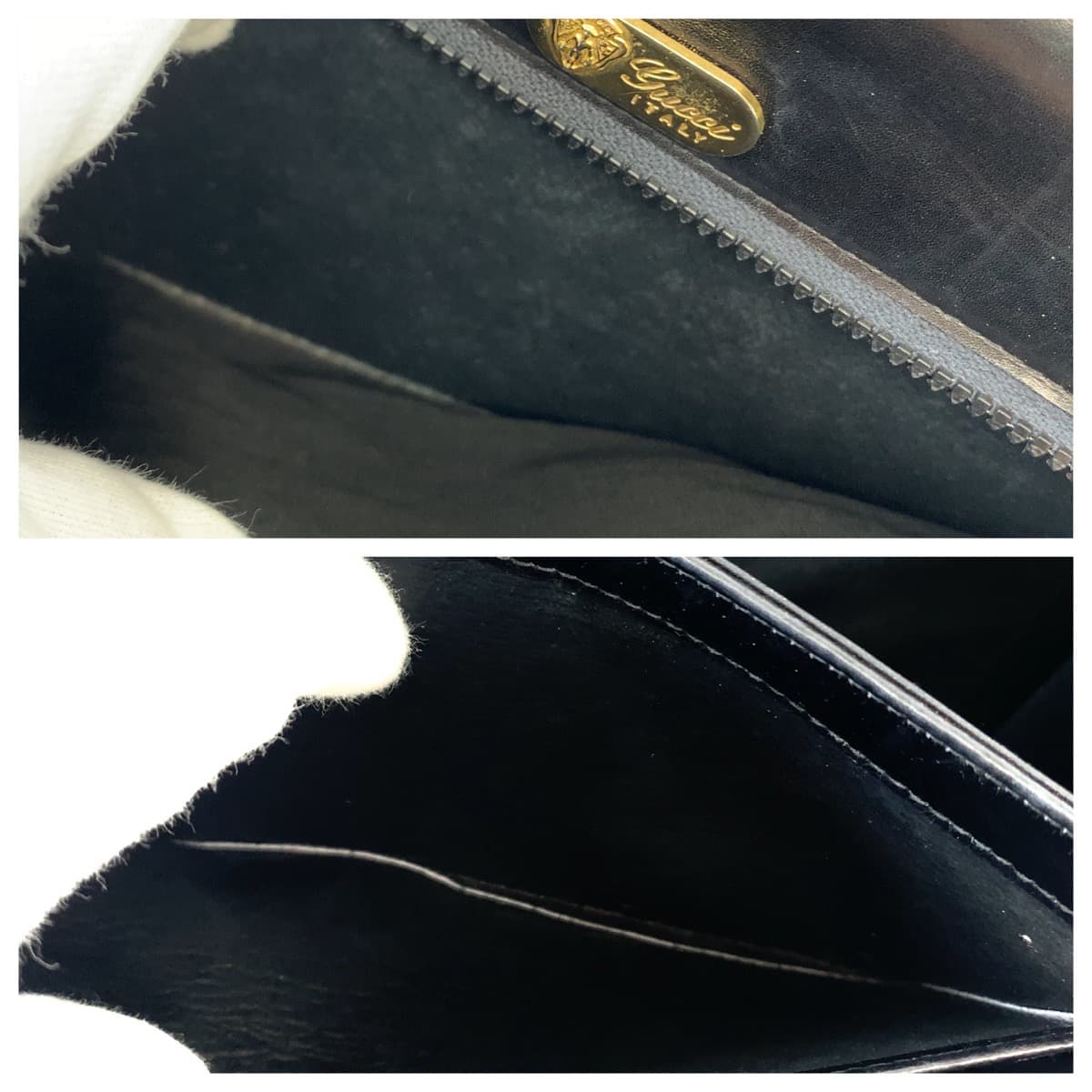 Luxury Gucci Trending 2025 Vintage Black Lizard Handbag 406839