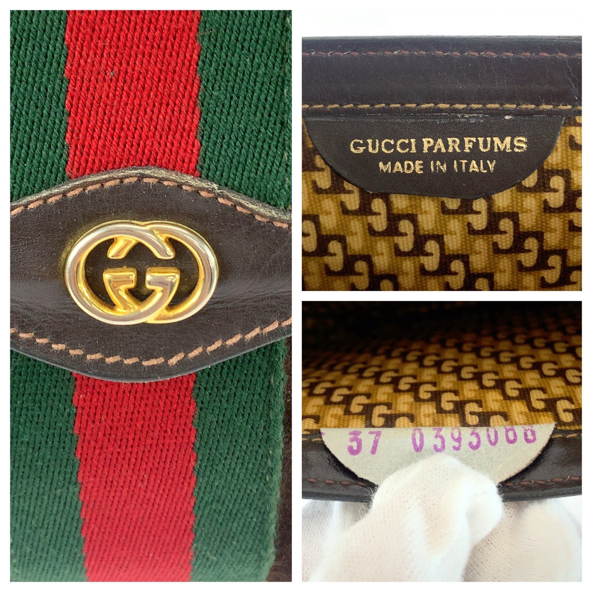 Luxury Gucci Trending 2025 Vintage Suede Leather Clutch Bag