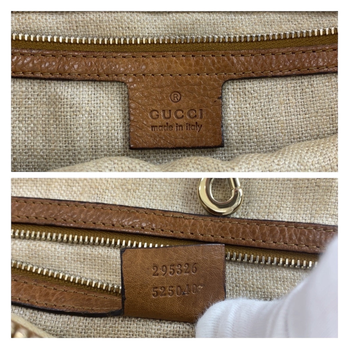 Luxury Gucci Trending 2025 GG Canvas Leather Tassel Tote Bag