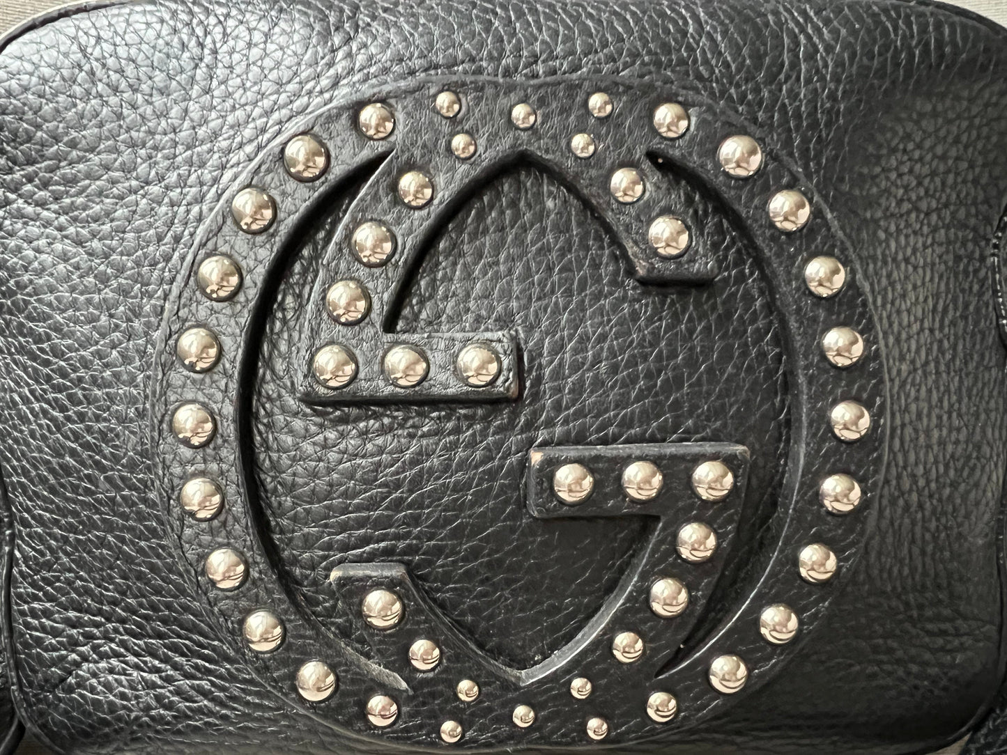 Luxury Gucci Trending 2025 Black Studded Soho Disco