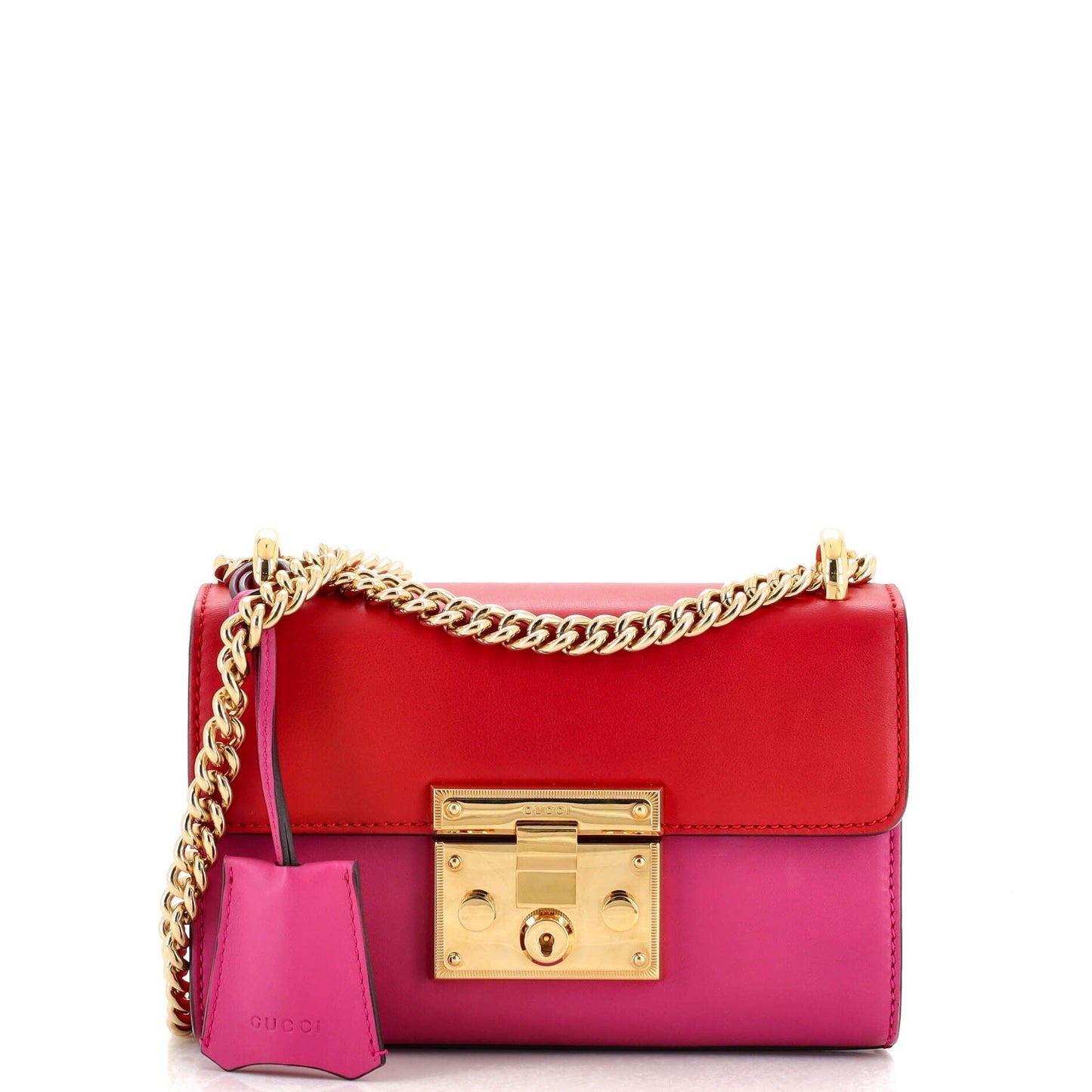 Luxury Gucci Trending 2025 Padlock Shoulder Bag Leather Small