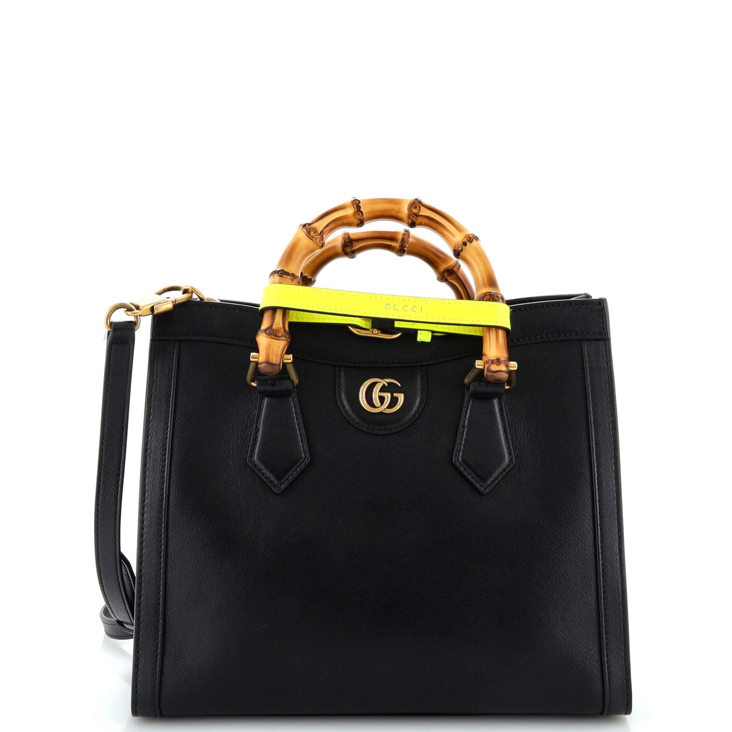 Luxury Gucci Trending 2025 Diana NM Bamboo Handle Tote Leather Small