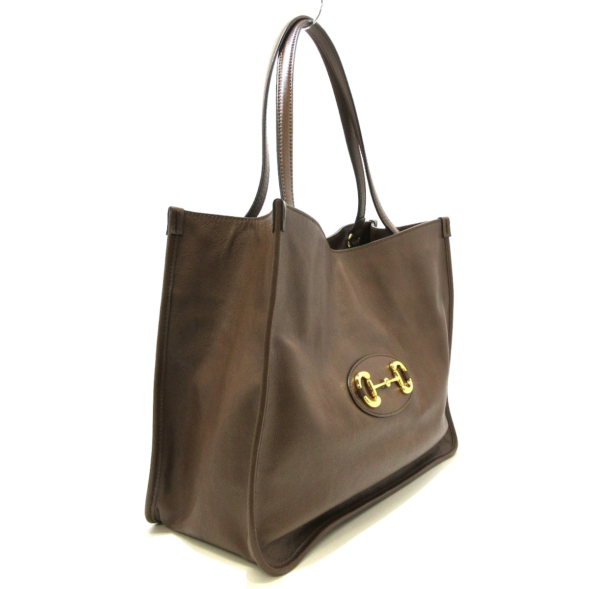 Luxury Gucci Trending 2025 Horsebit Leather Tote Bag ()