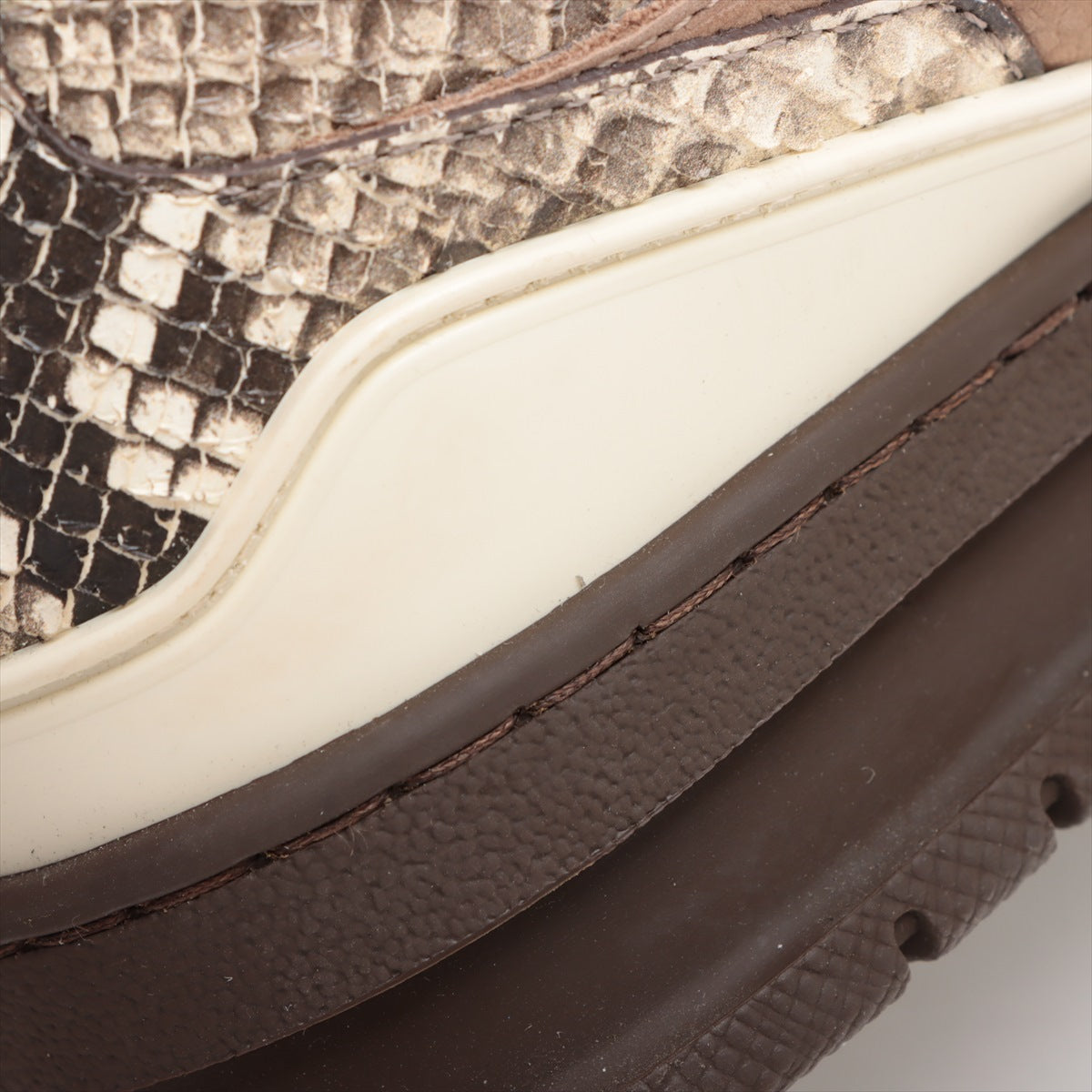 Louis Vuitton LV Skate Line 23 Years Pyson x Suede Trainers 8 1/2 Men Brown GO0233 Monogram Mini