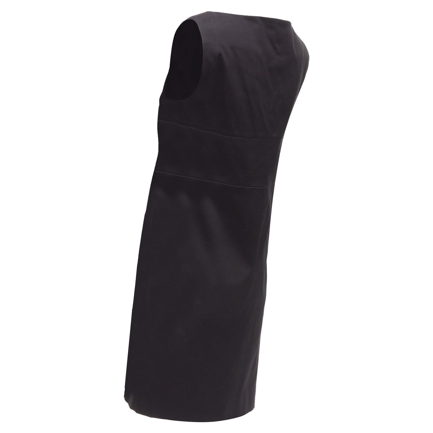 Gucci Cotton Origami Pleat Square Neckline Shift Dress