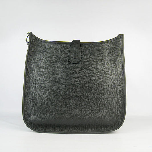 Luxury Hermes Evelyne I handbag H6309 black silver