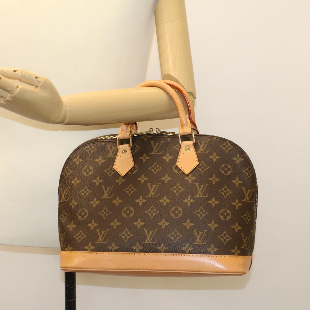 LOUIS VUITTON Monogram Alma Hand Bag M51130 LV 43411