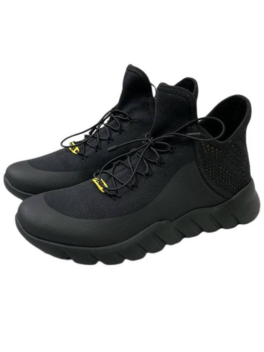 Luxury Fendi Mesh Low Top Sneakers Black