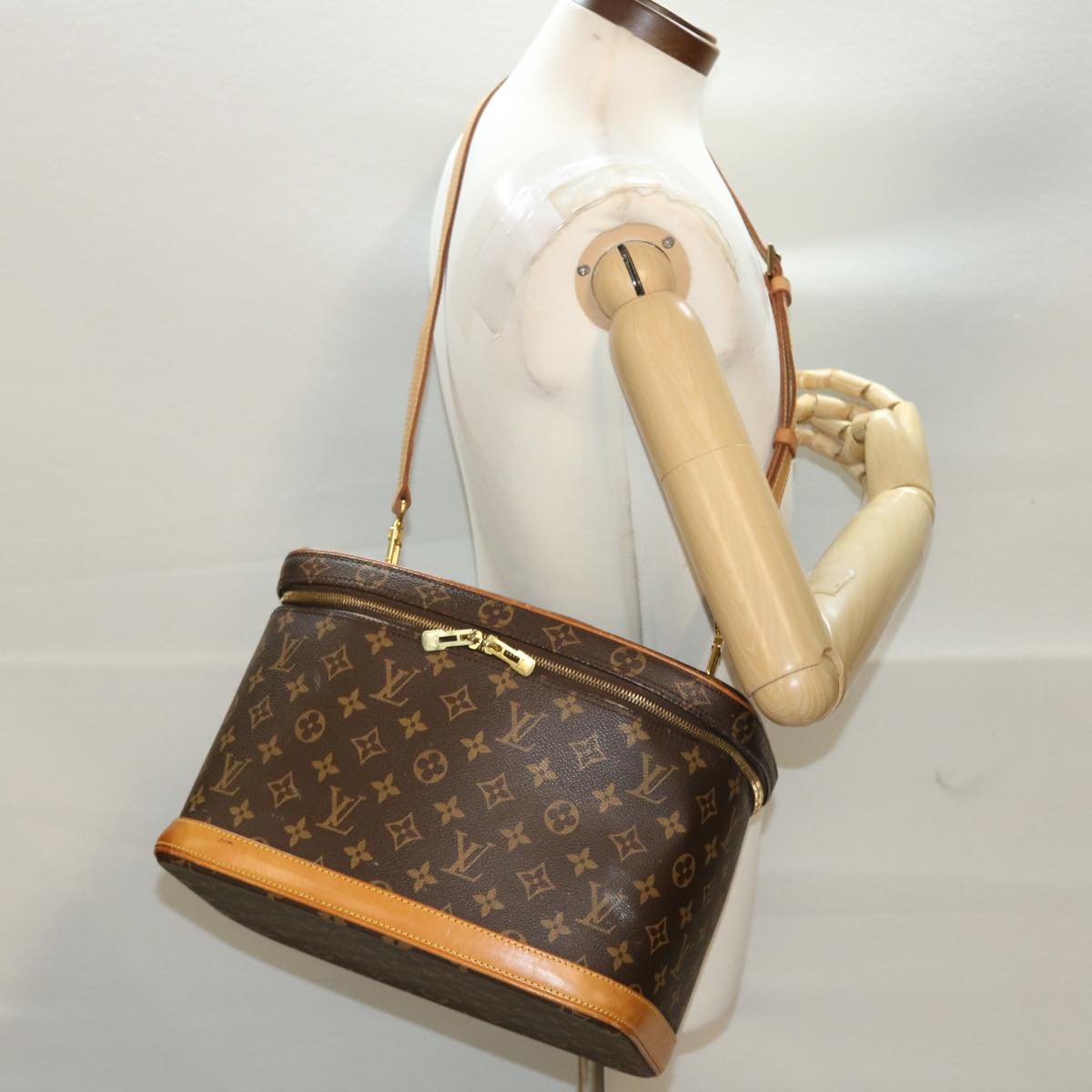 LOUIS VUITTON Monogram Nice Hand Bag 2way M47280 LV 44015