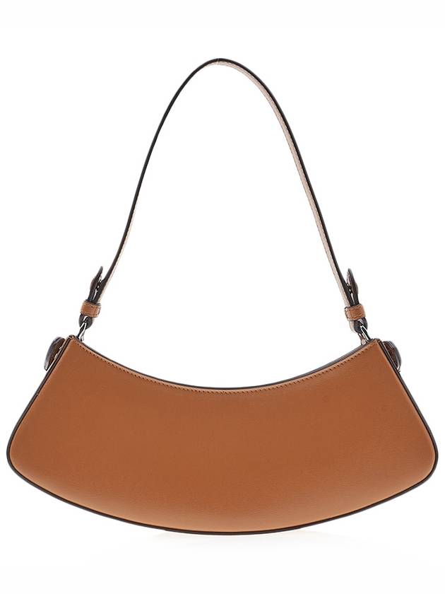 Luxury Fendi O Lock Swing Shoulder Bag Brown