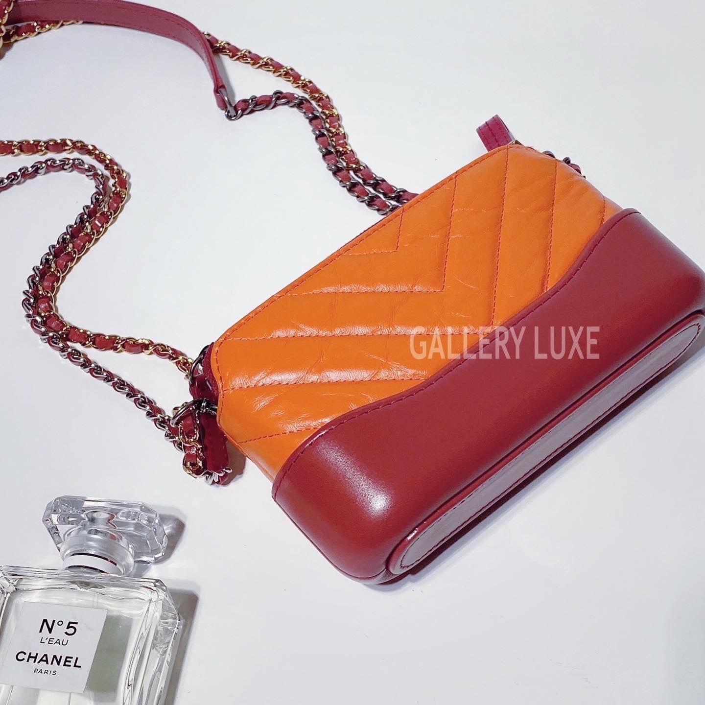 No.3363-Chanel Chevron Gabrielle Wallet On Chain