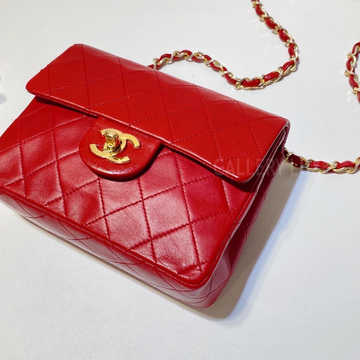 No.2930-Chanel Vintage Lambskin Classic Flap Mini 17cm