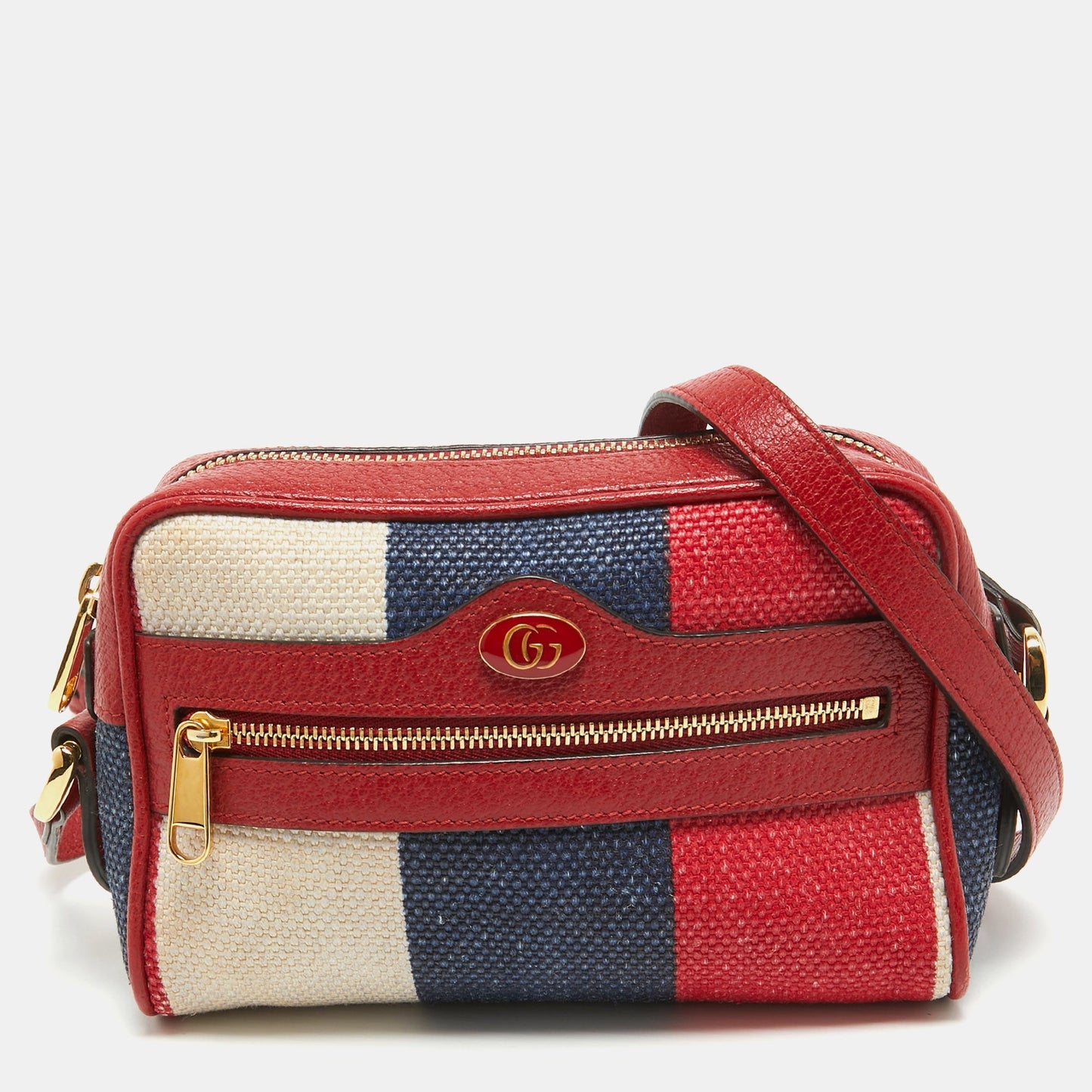 Luxury Gucci Trending 2025 Multicolor Canvas and Leather Mini Ophidia Crossbody Bag