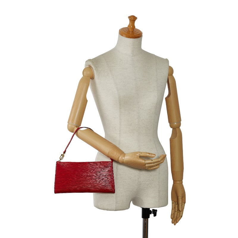 Louis Vuitton Epi Pochette Accessories Handbag Accessories Pochette M52957 Castilian Red Leather Louis Vuitton