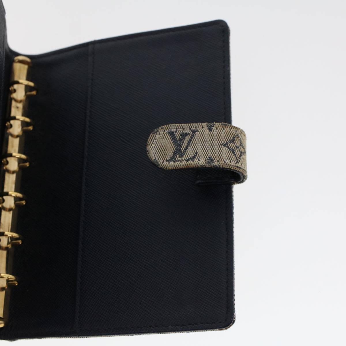 LOUIS VUITTON Monogram Mini Agenda PM Day Planner Cover Blue R20910 45003