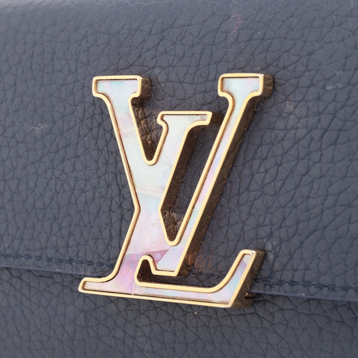 Louis Vuitton Portefolio Capsule Compact Compact Wallet M81674 Midnight Blue