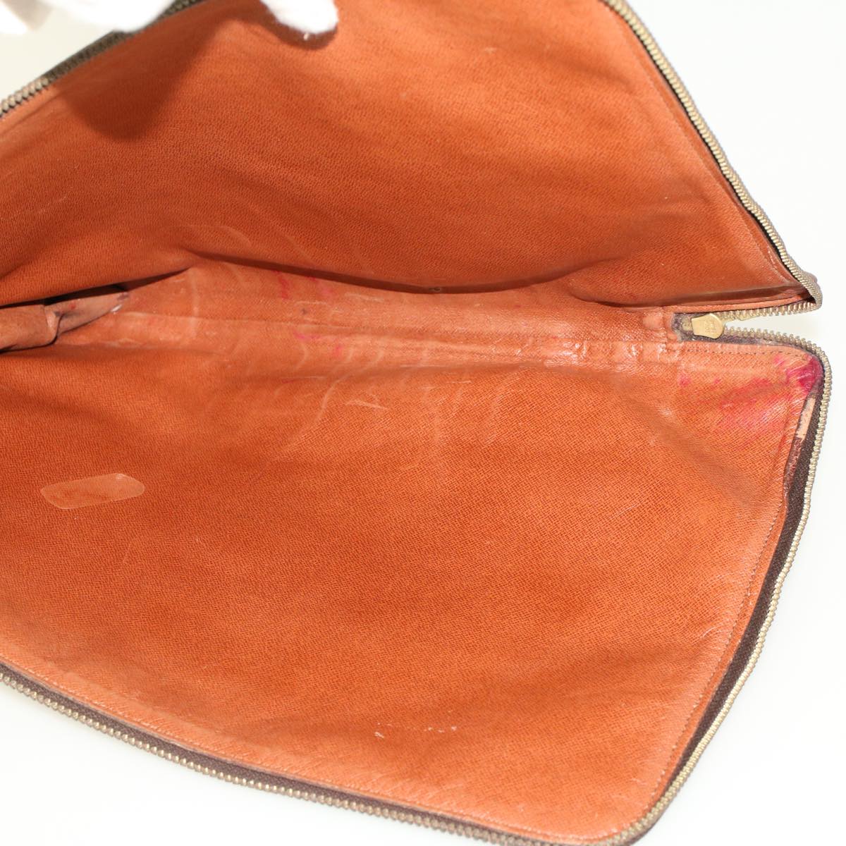 LOUIS VUITTON Monogram Poche Document Briefcase M53400 LV 45107