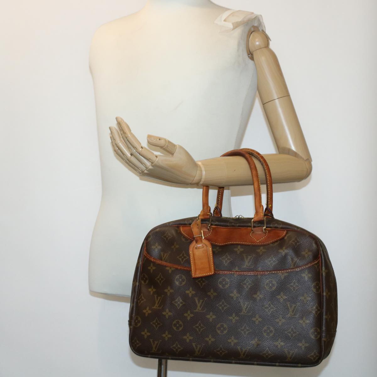 LOUIS VUITTON Monogram Deauville Hand Bag M47270 LV 45211