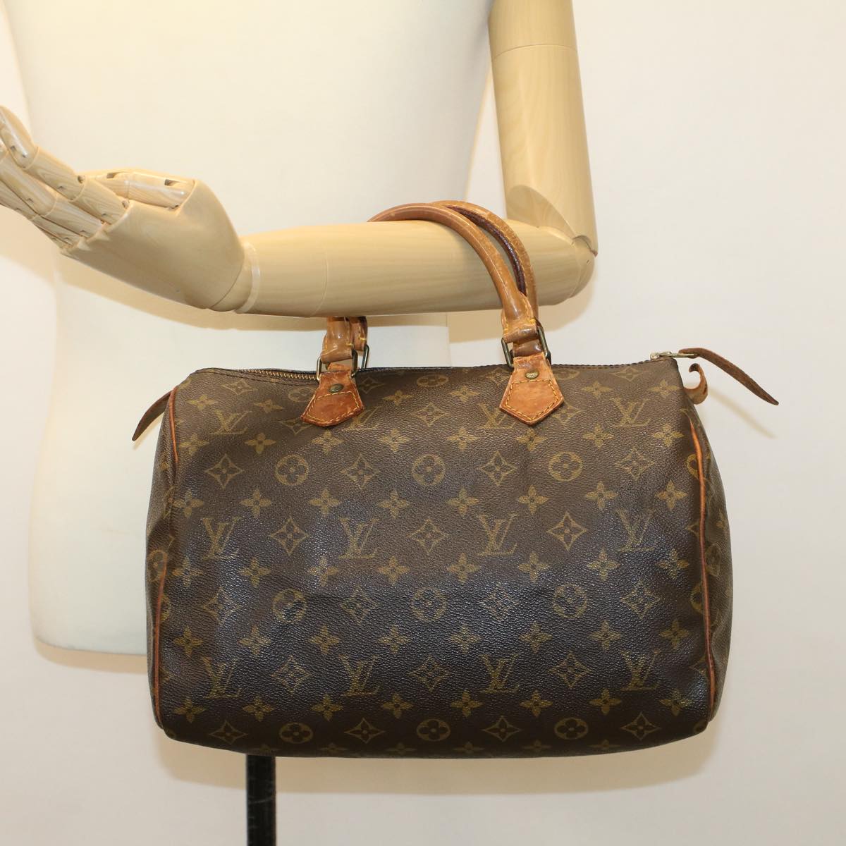 LOUIS VUITTON Monogram Speedy 30 Hand Bag M41526 LV 45327