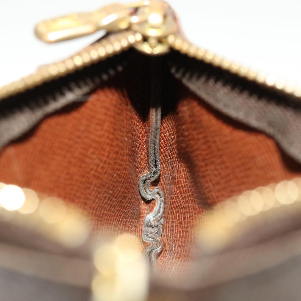 LOUIS VUITTON Monogram Pochette Cles Coin Purse M62650 LV 45350