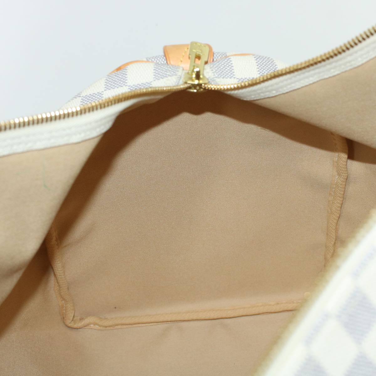 LOUIS VUITTON Damier Azur Keepall 50 Boston Bag N41430 LV 45468