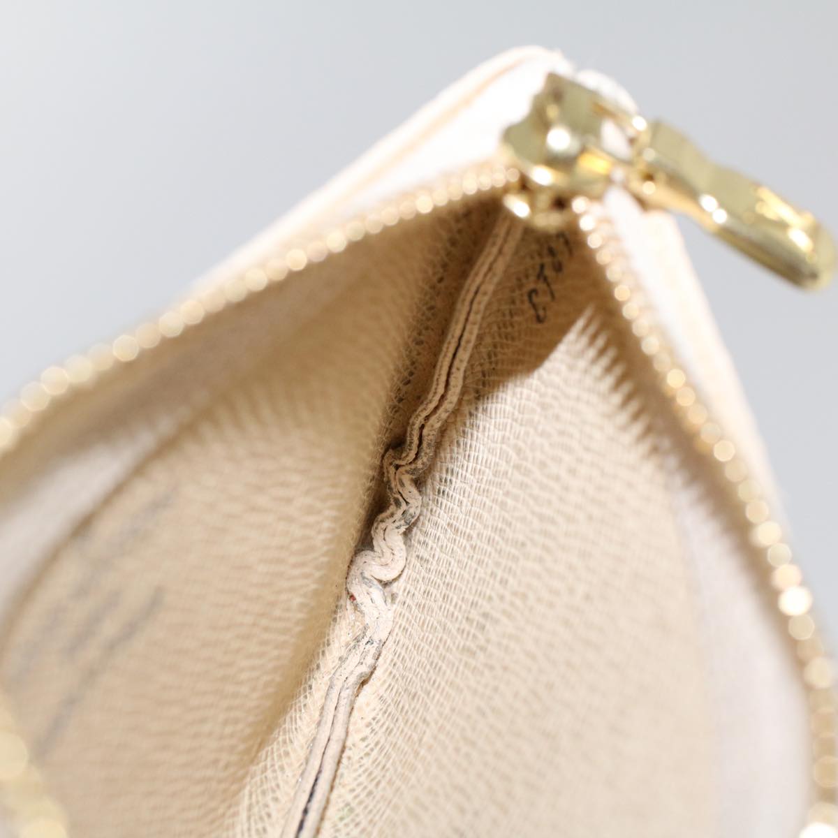 LOUIS VUITTON Damier Azur Pochette Cles Coin Purse N62659 LV 45566