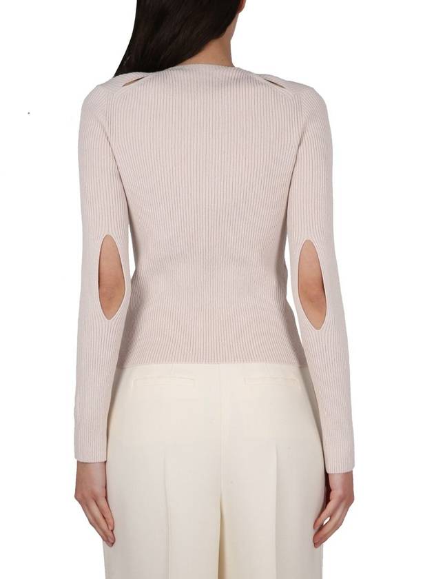 Luxury Fendi Cotton Blend Cardigan Beige