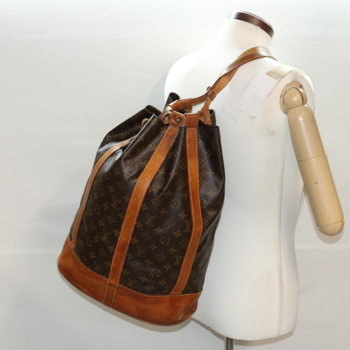 LOUIS VUITTON Monogram Randonnee GM Shoulder Bag M42244 LV 45790