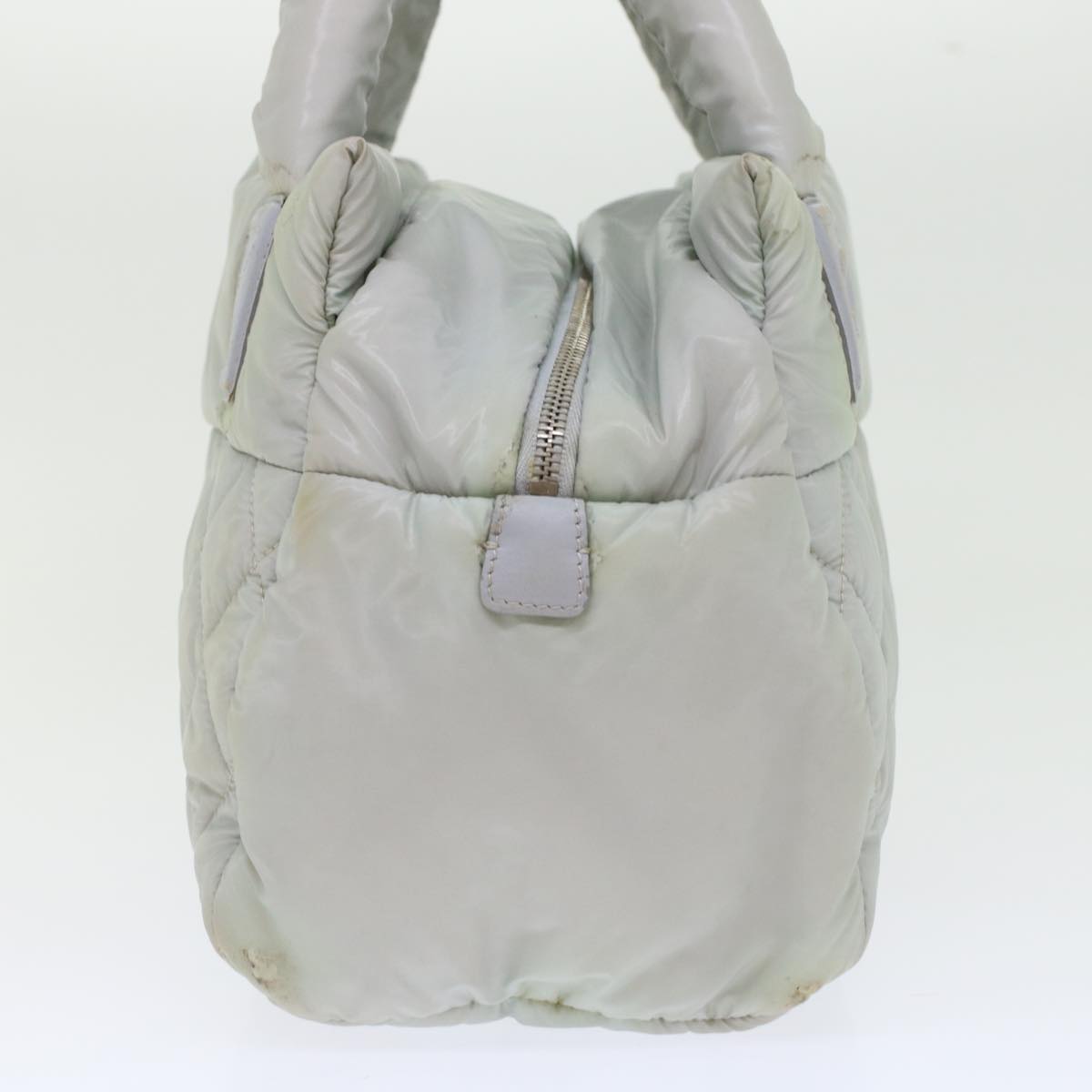 Luxury Chanel Hand Bag Nylon Gray CC 45853