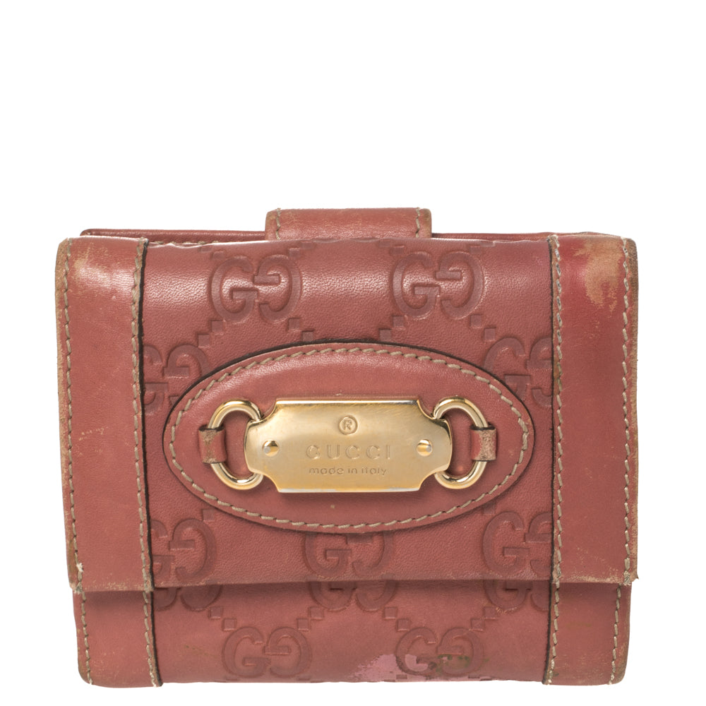 Luxury Gucci Trending 2025 Pink Luxury Gucci Trending 2025ssima Leather French Wallet