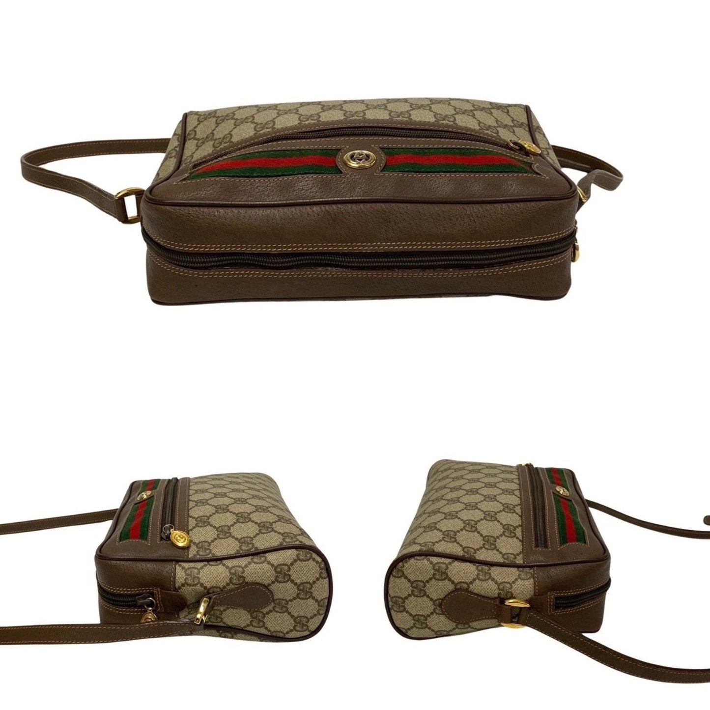 Luxury Gucci Trending 2025 Sherry Canvas Shopper Bag ()