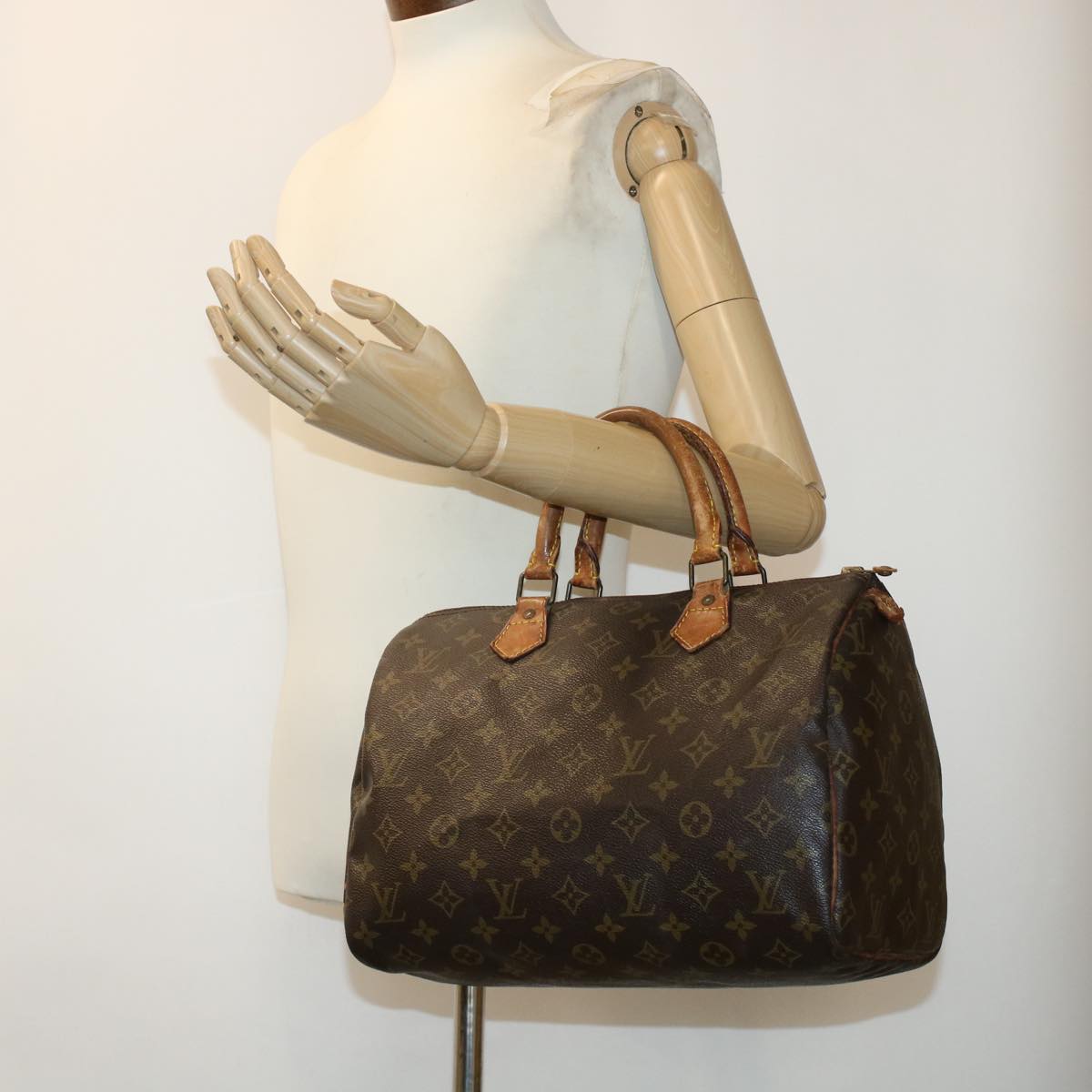 LOUIS VUITTON Monogram Speedy 30 Hand Bag M41526 LV 46045