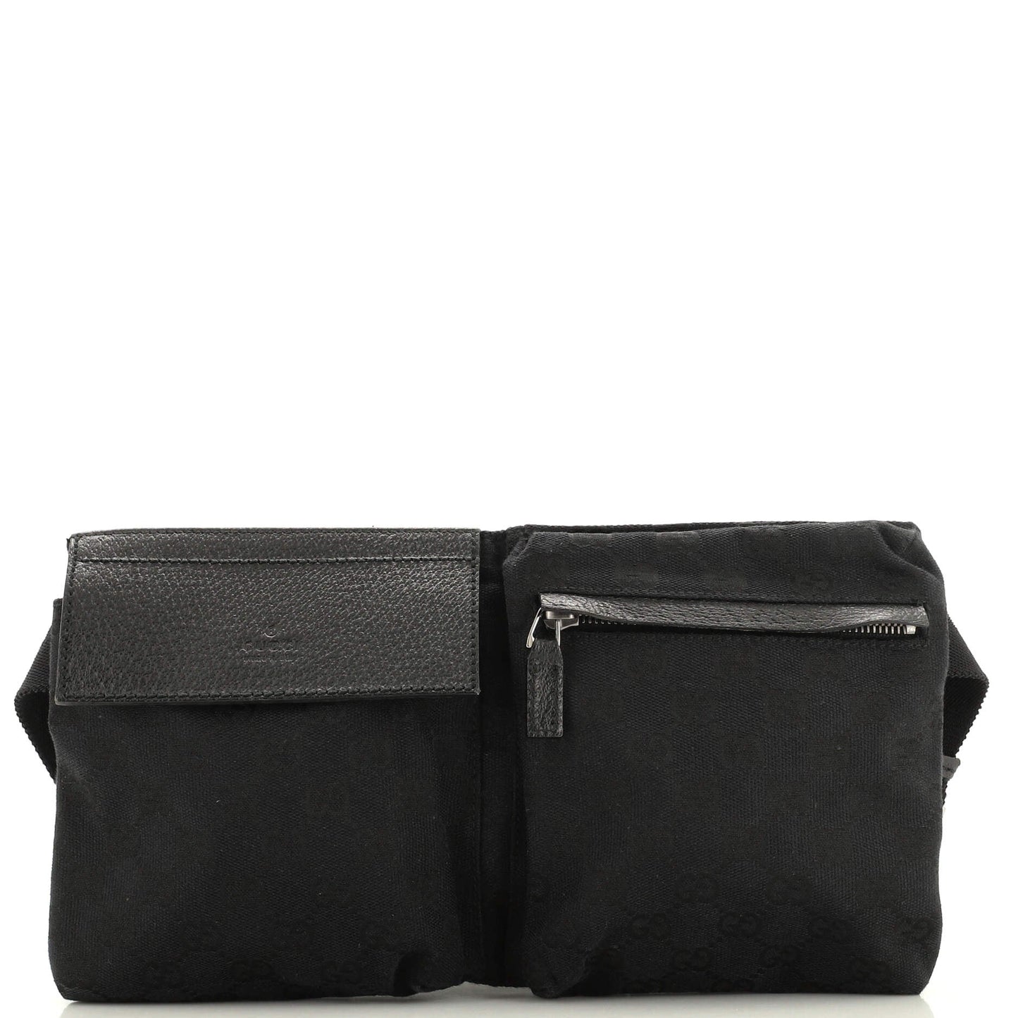 Luxury Gucci Trending 2025 Vintage Double Belt Bag GG Canvas