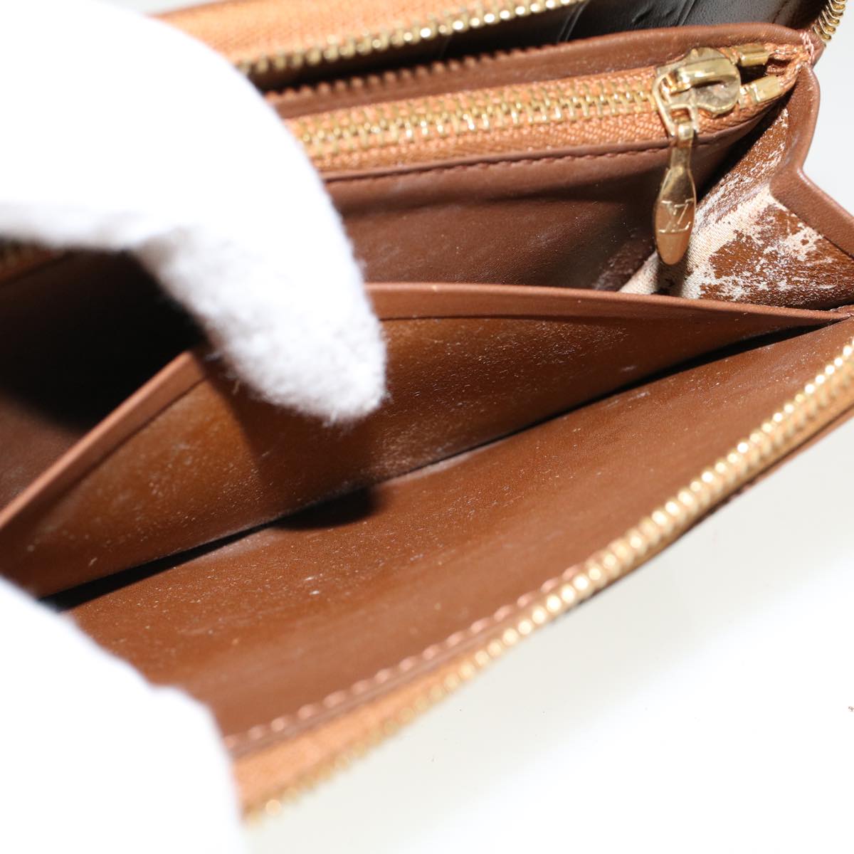 LOUIS VUITTON Monogram Vernis Eldridge Long Wallet Bronze M91127 LV 46300