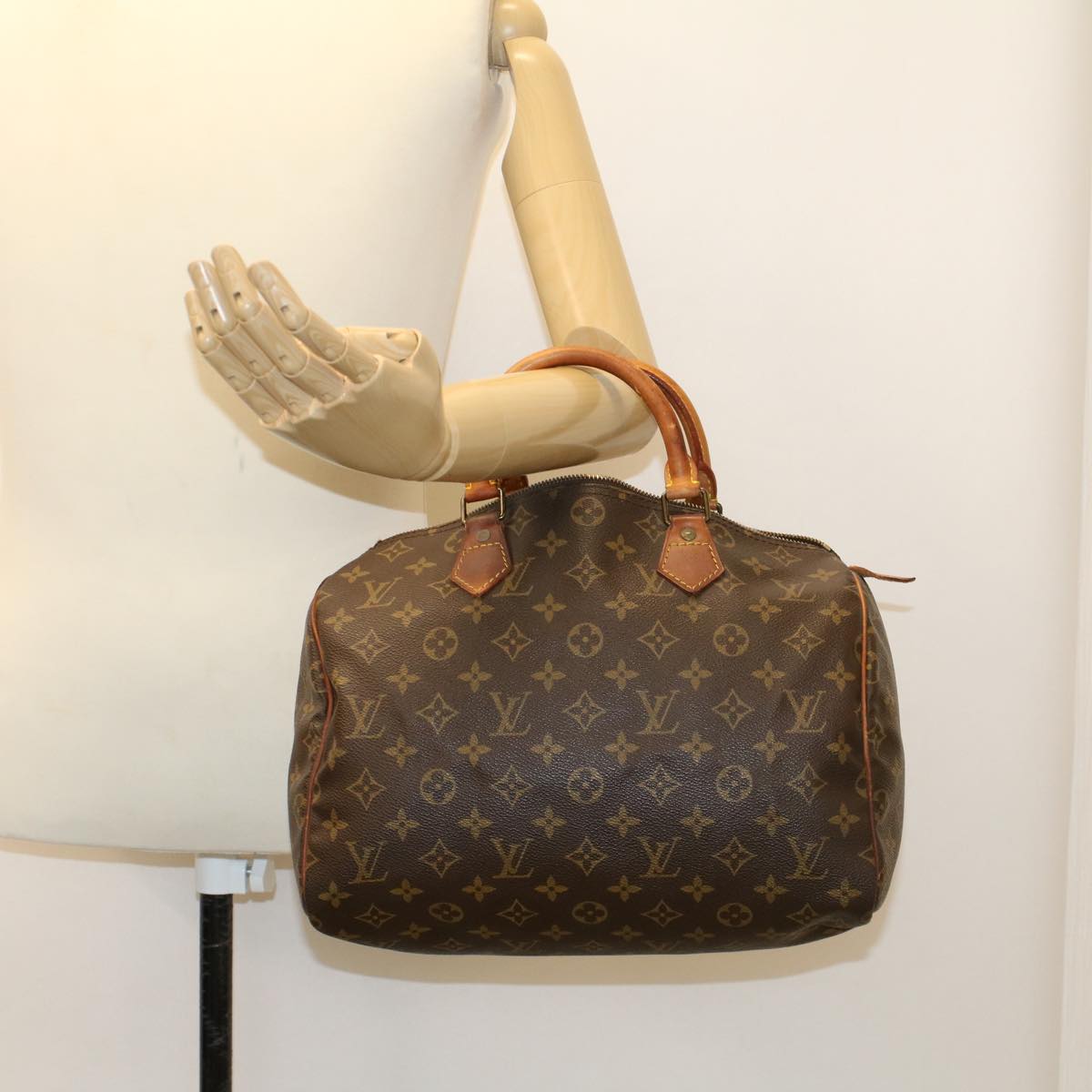LOUIS VUITTON Monogram Speedy 30 Hand Bag M41526 LV 46375