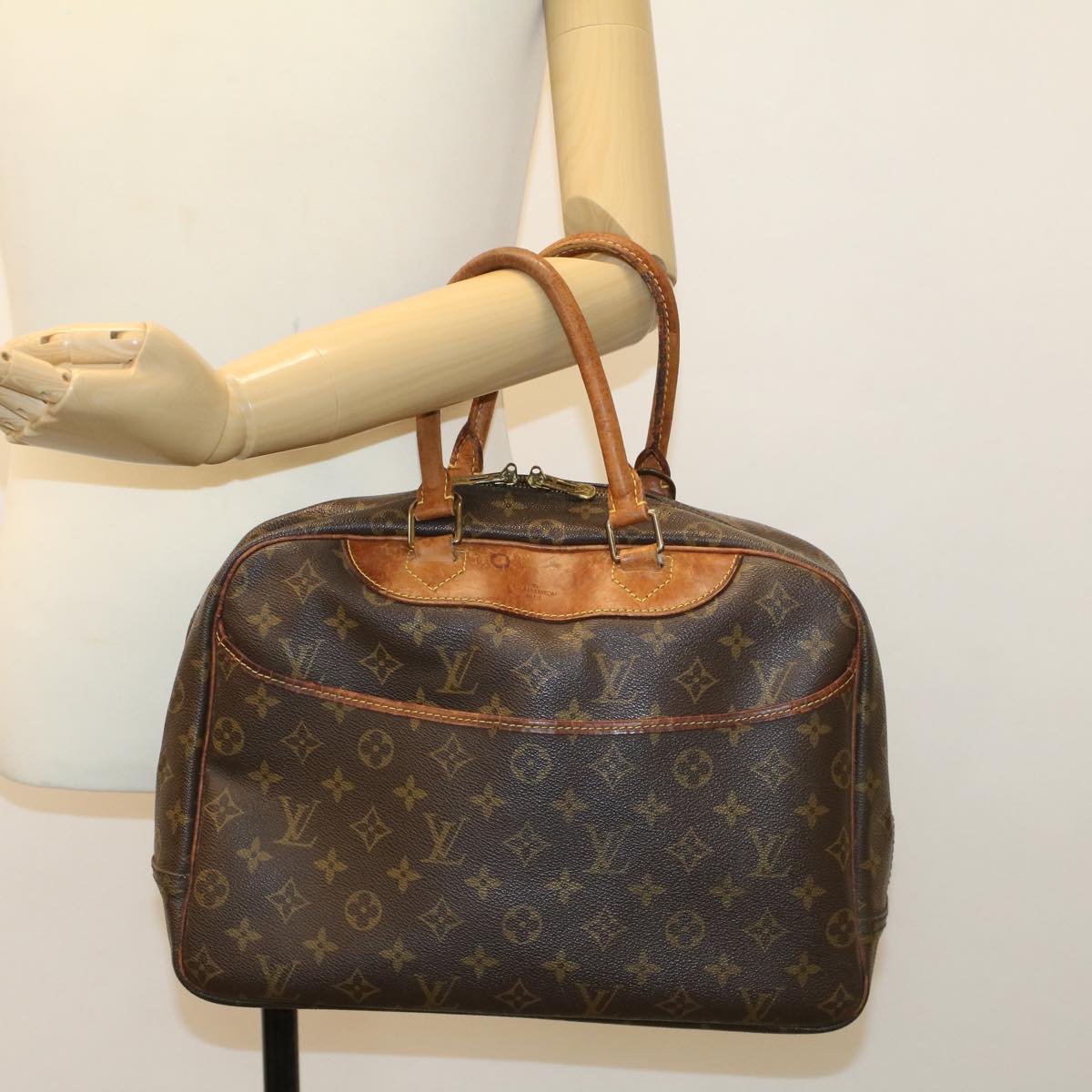 LOUIS VUITTON Monogram Deauville Hand Bag M47270 LV 46588