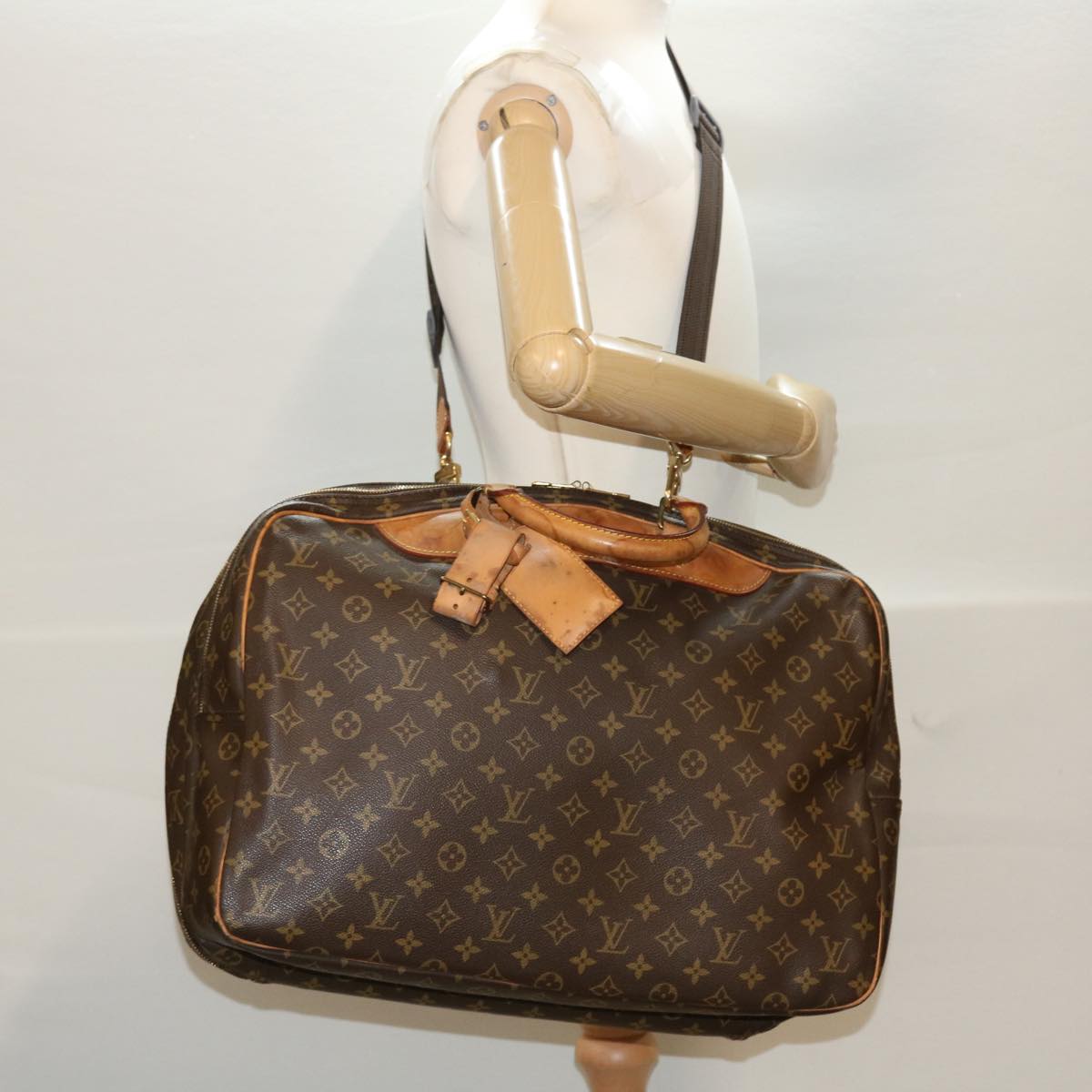 LOUIS VUITTON Monogram Alize 24 H Boston Bag 2way M41399 LV 46727