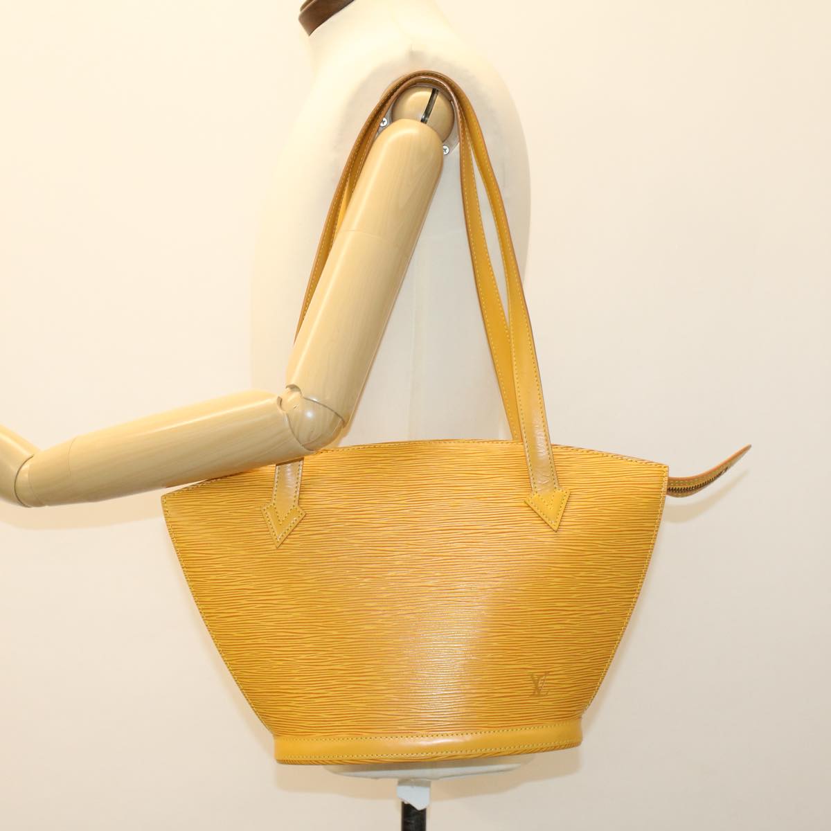 LOUIS VUITTON Epi Saint Jacques Poignées Long Hand Bag Yellow M52339 46768