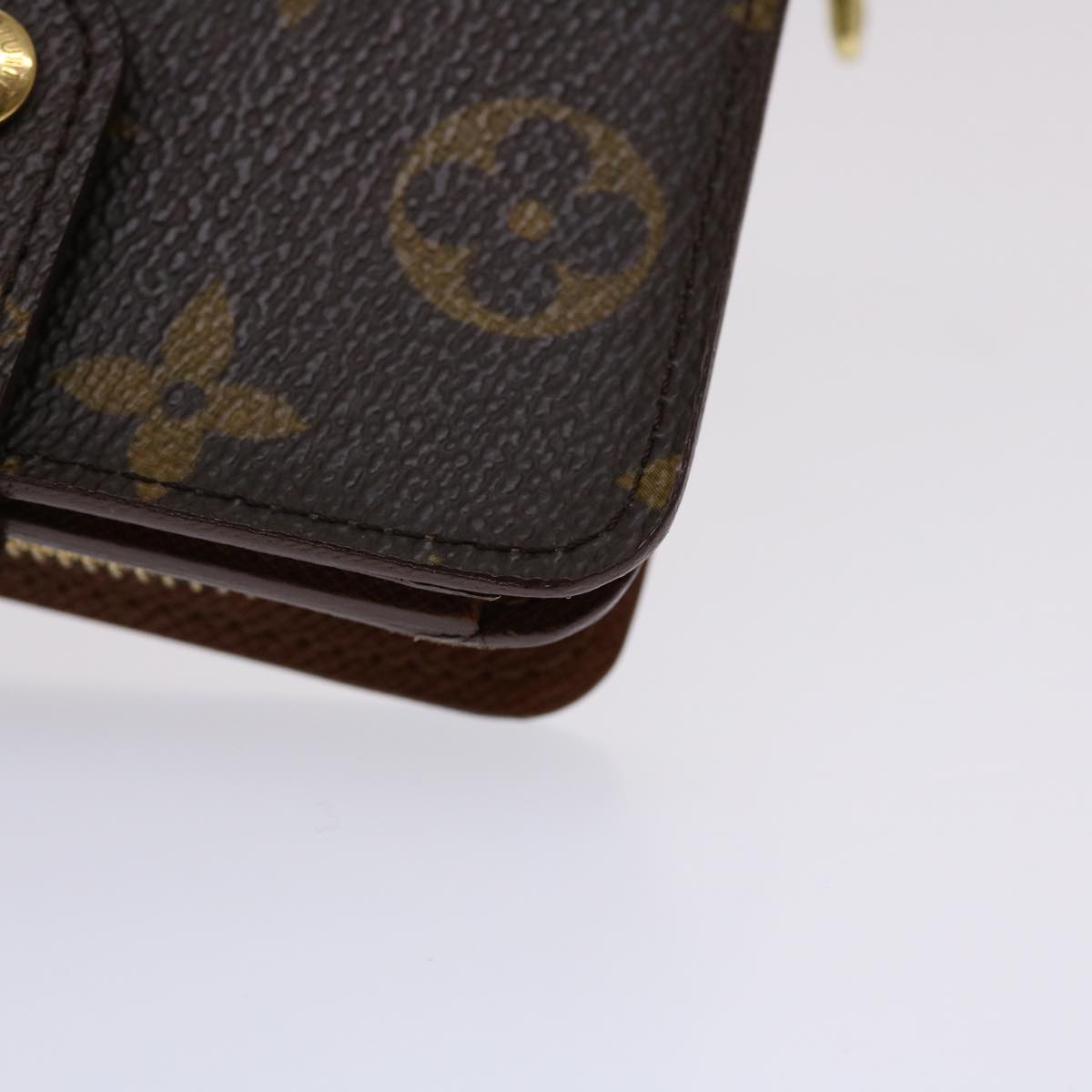 LOUIS VUITTON Monogram Compact Zip Wallet M61667 LV 46781