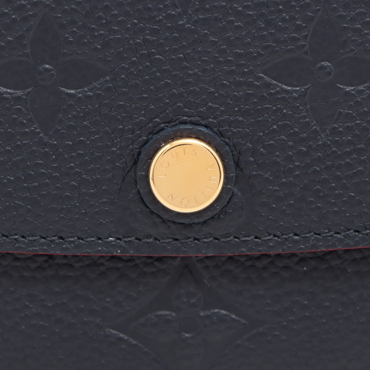 Louis Vuitton Monogram Emplant Portfolio Emily M69417 Marine Rouge Long Reaction Wallet