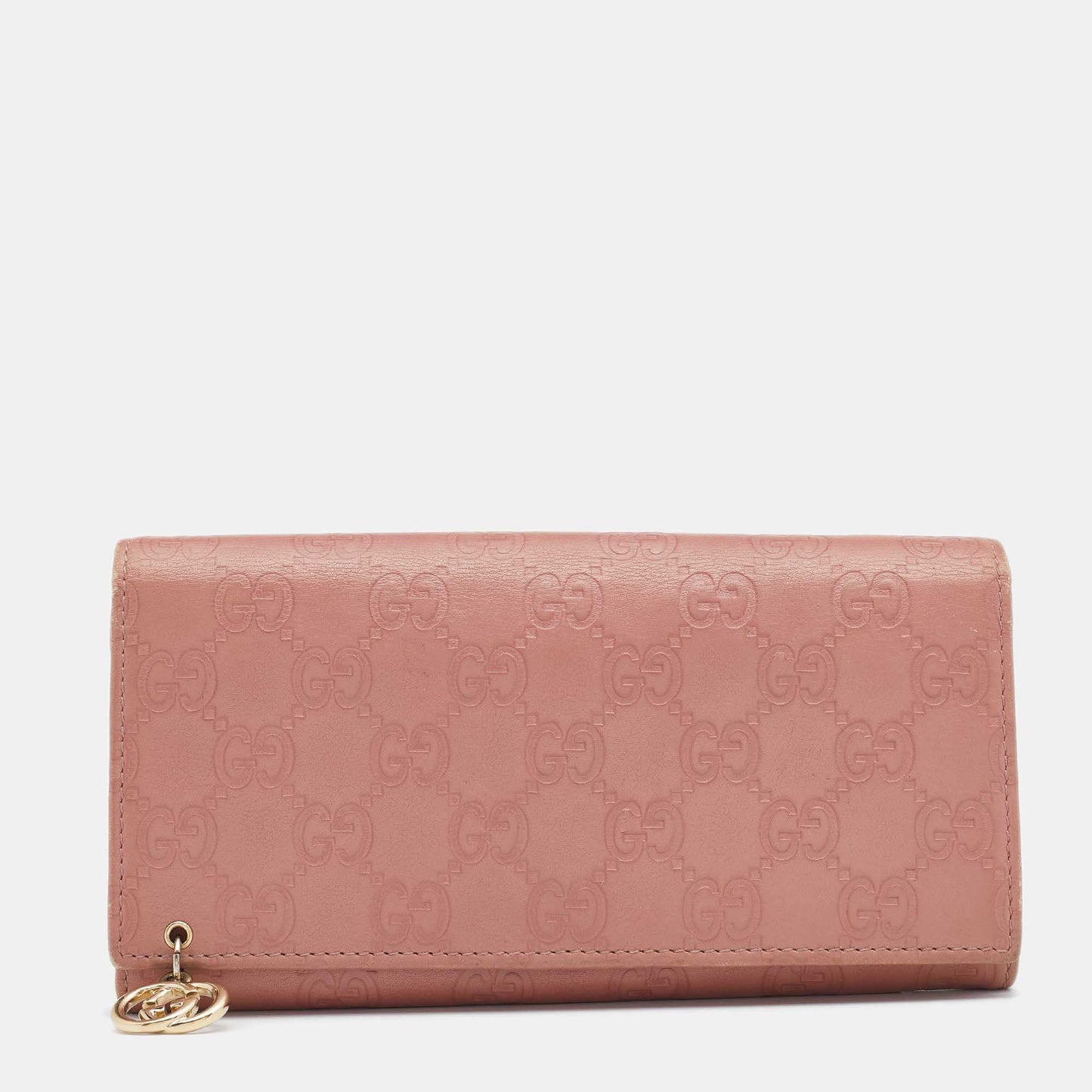 Luxury Gucci Trending 2025 Pink Luxury Gucci Trending 2025ssima Leather Interlocking G Continental Wallet