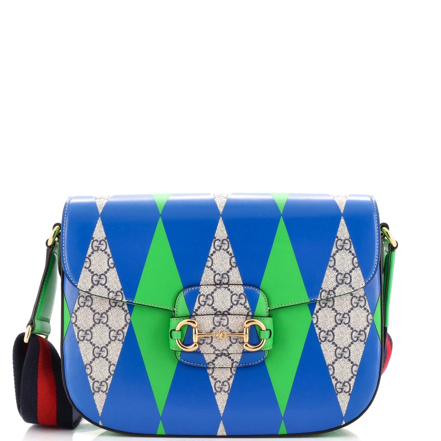 Luxury Gucci Trending 2025 Horsebit 1955 Shoulder Bag Printed GG Coated Canvas Large