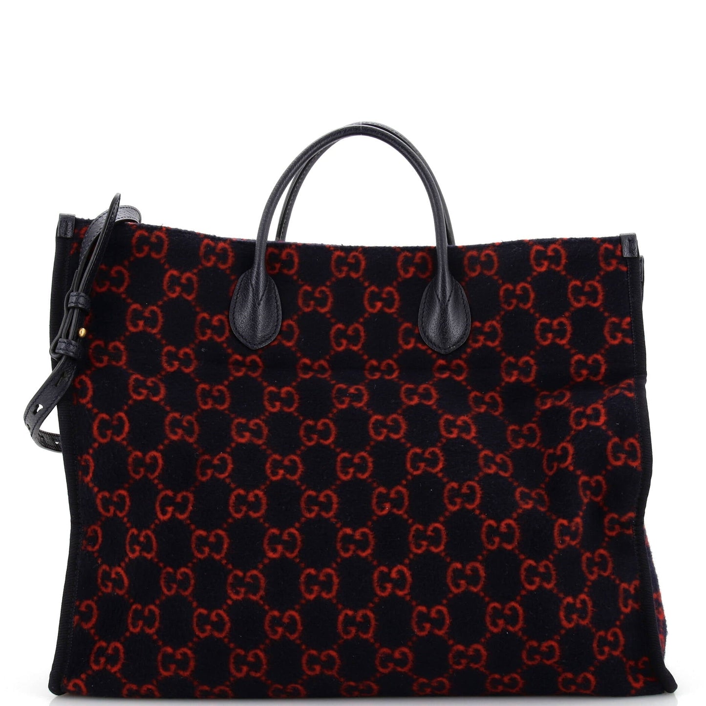 Luxury Gucci Trending 2025 Shopping Tote GG Wool Large