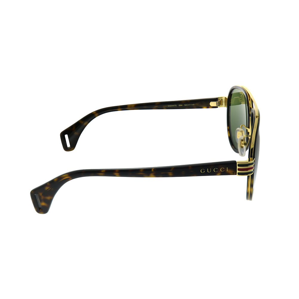 Gucci GG 0447S 004 Unisex Pilot Sunglasses