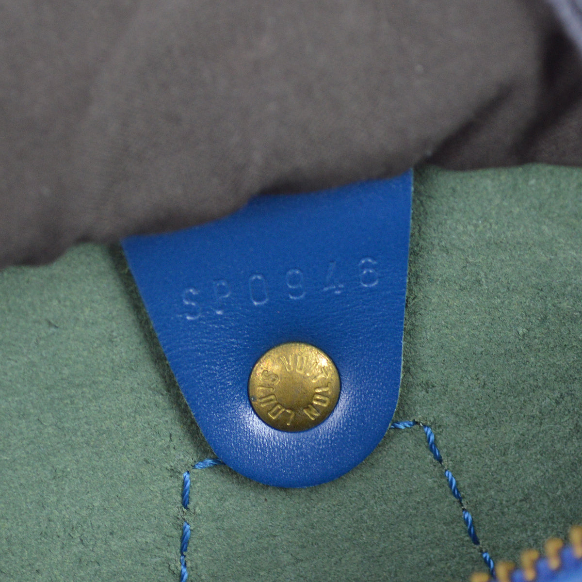 Louis Vuitton 1996 Blue Epi Speedy 25 M43015